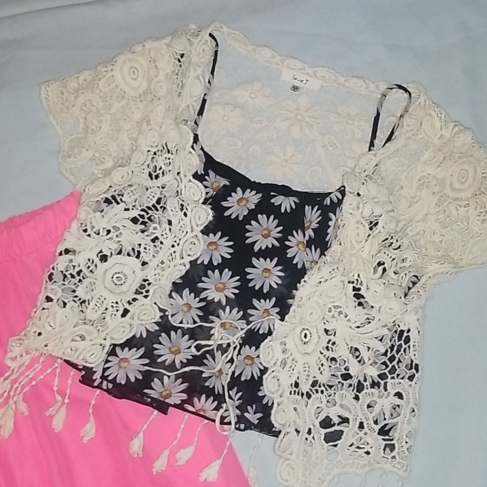 boho croquet lace top